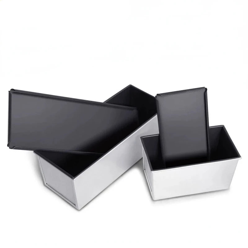 Moule à Pain Rectangulaire En Silicone Avec Couvercle - Grand Format Antiadhésif - Pour Four, Micro-ondes, Congélateur - Pliable